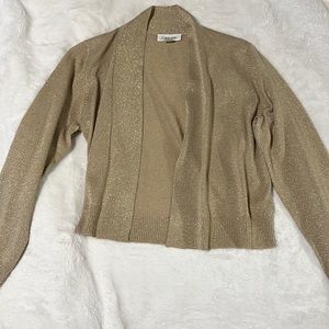 BEIGE AND GOLD CALVIN KLEIN SHAWL